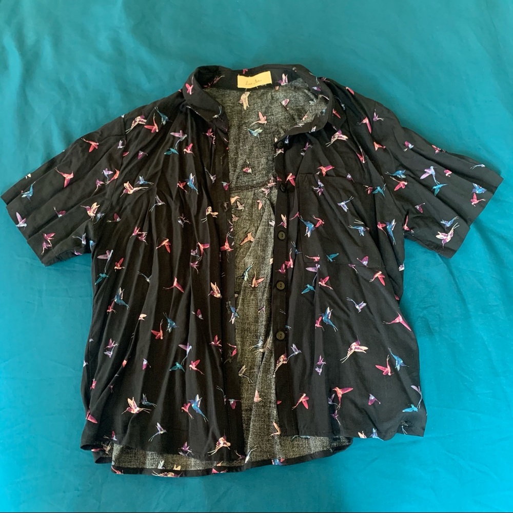 love notes button-up blouse